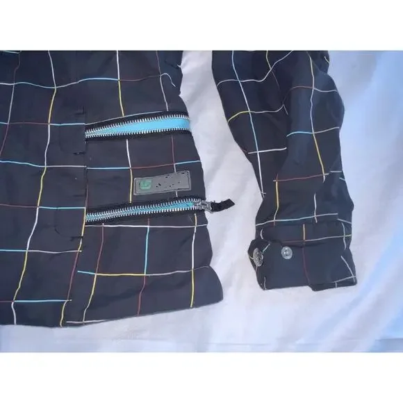 Burton Dry Ride Snowboarding Ski Jacket Hooded Shell Full Zip Womens Small - Picture 4 of 8